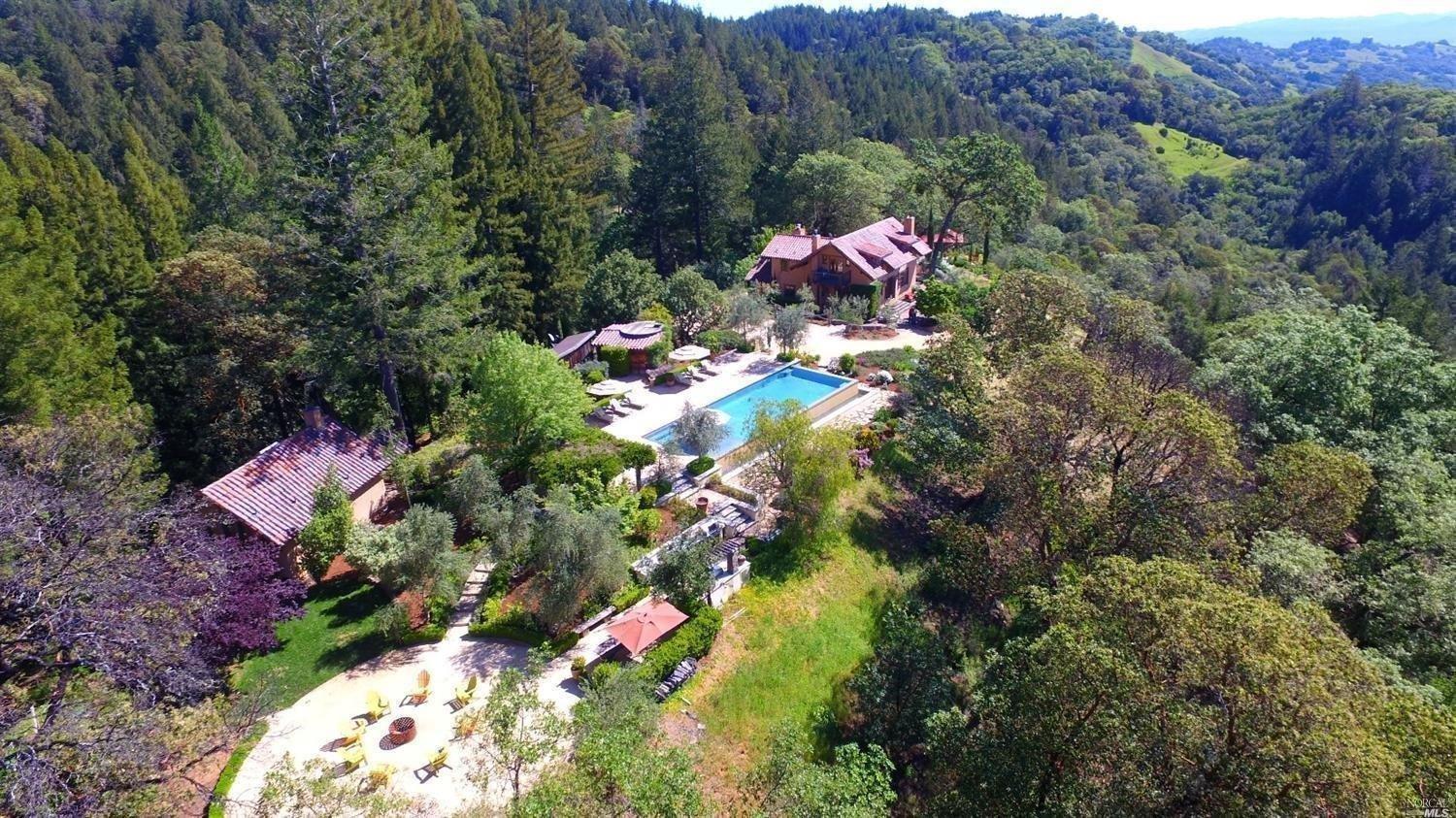 Aerial View of the Big Ridge Ranch &amp; Estate Compound