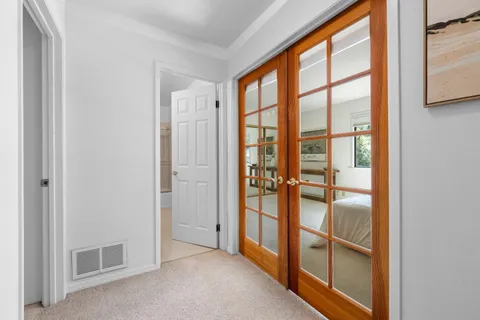 a view of empty room with windows