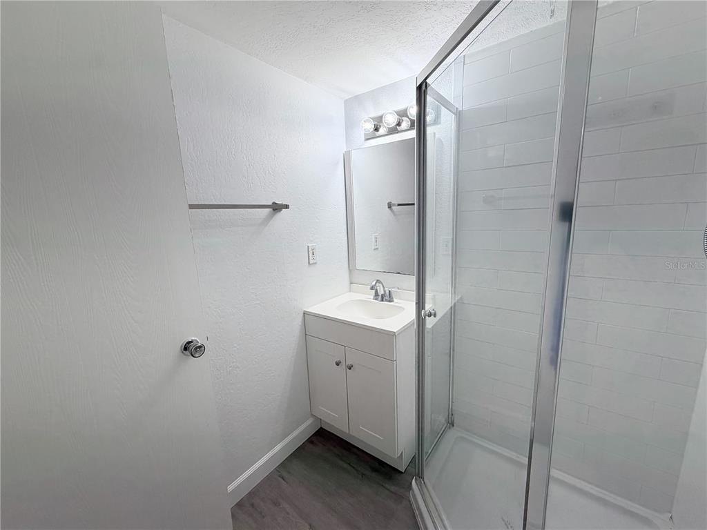 1524 Lakeview Road, Unit 305 Clearwater, FL 33756 - Photo 13 of 18 a bathroom with a sink and mirror with toilet