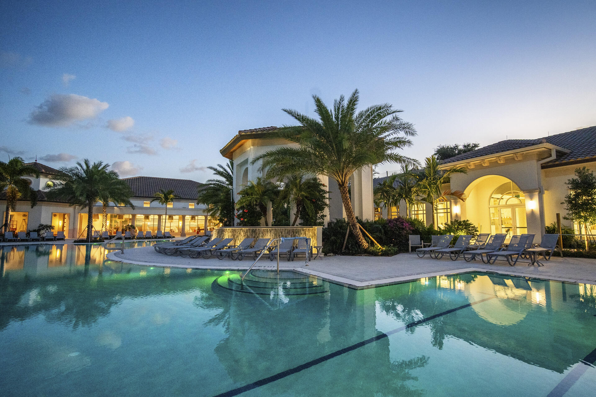 7808 L Aquila Way Delray Beach, FL 33446 - Photo 47 of 73 Pool Gazebo at Dusk
