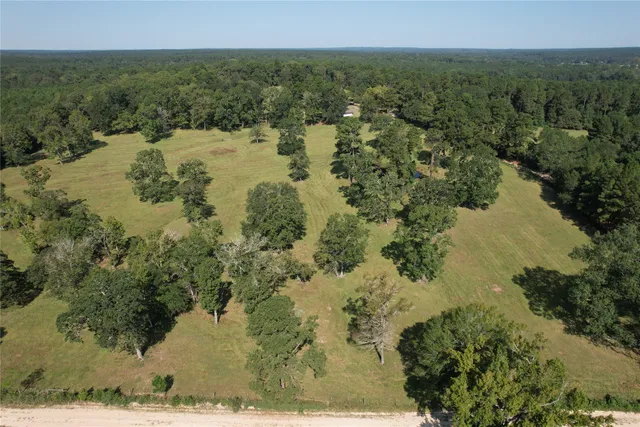 a view of a lake with a city