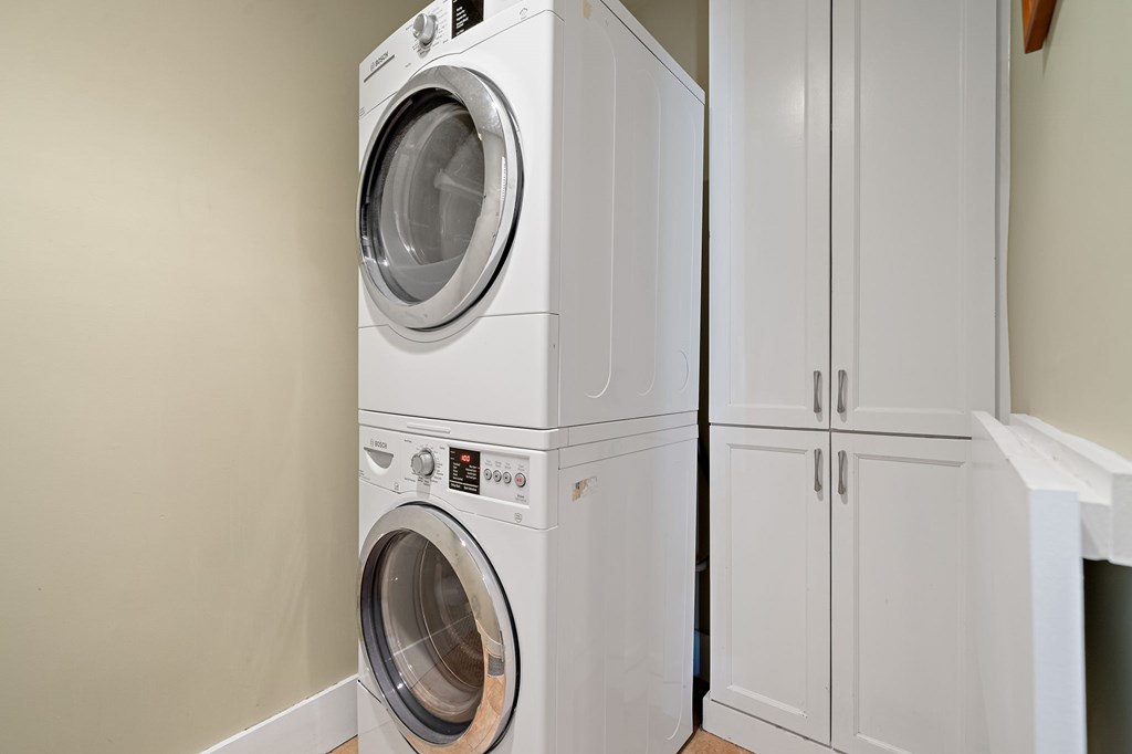23 Claflin Road, Unit 1 Brookline, MA 02445 - Photo 13 of 41 a utility room with dryer and washer