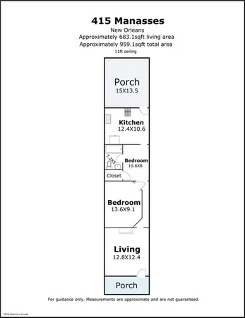 $124,000 | 415 Manasses Place, New Orleans, LA 70119