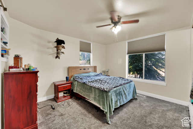 1632 South Main Street Springville, UT 84663 - Photo 10 of 93 Bedroom featuring carpet flooring and ceiling fan