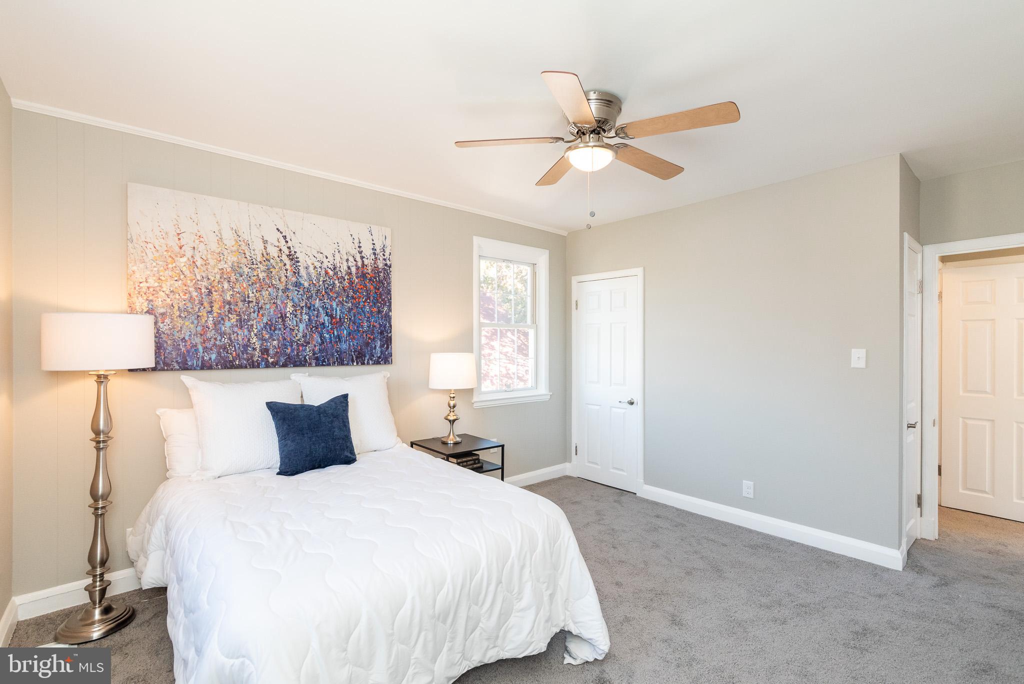 3040 Parktowne Road Baltimore, MD 21234 - Photo 22 of 50 Master Bedroom w/New Carpet & Ceiling Fan