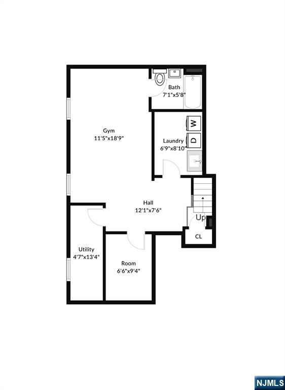 1280 Sussex Road Teaneck, NJ 07666 - Photo 36 of 36 a picture of a floor plan