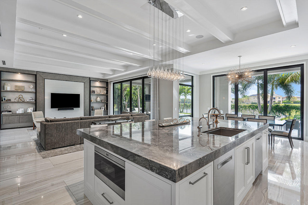 17566 Grand Este Way Boca Raton, FL 33496 - Photo 11 of 116 a kitchen with granite countertop a sink and a counter top space