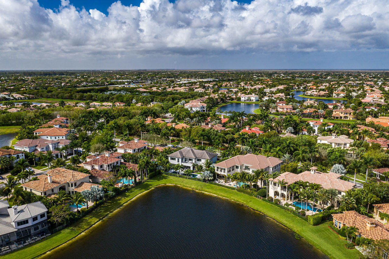 17566 Grand Este Way Boca Raton, FL 33496 - Photo 73 of 116 an aerial view of residential houses with outdoor space and trees