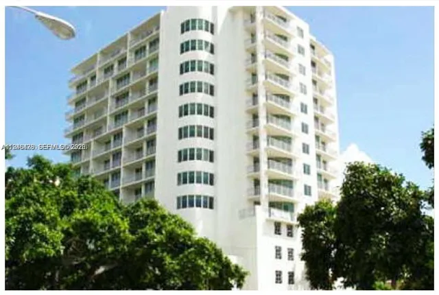 a view of a tall building