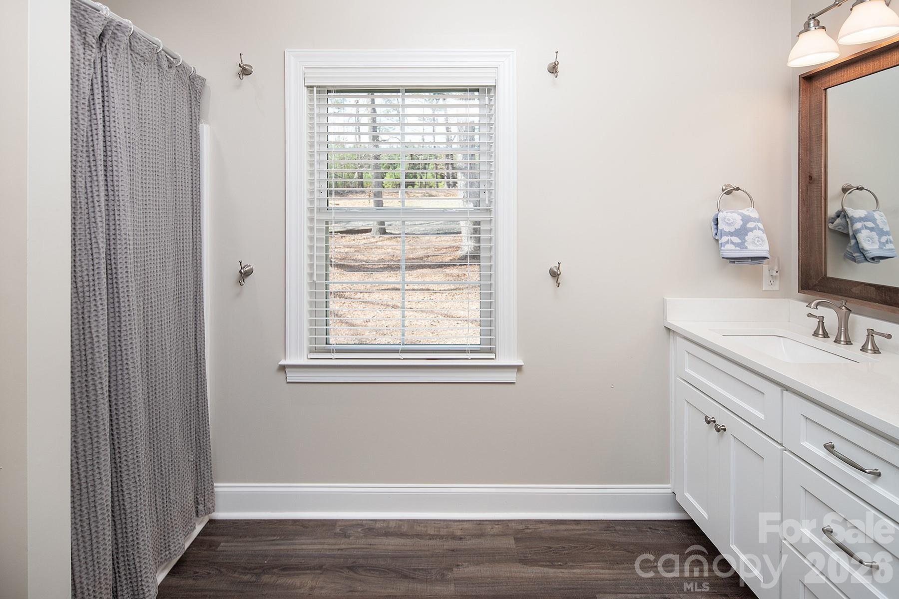 689 Emerald Shores Road Mount Gilead, NC 27306 - Photo 29 of 46 a bathroom with a sink a vanity and a mirror