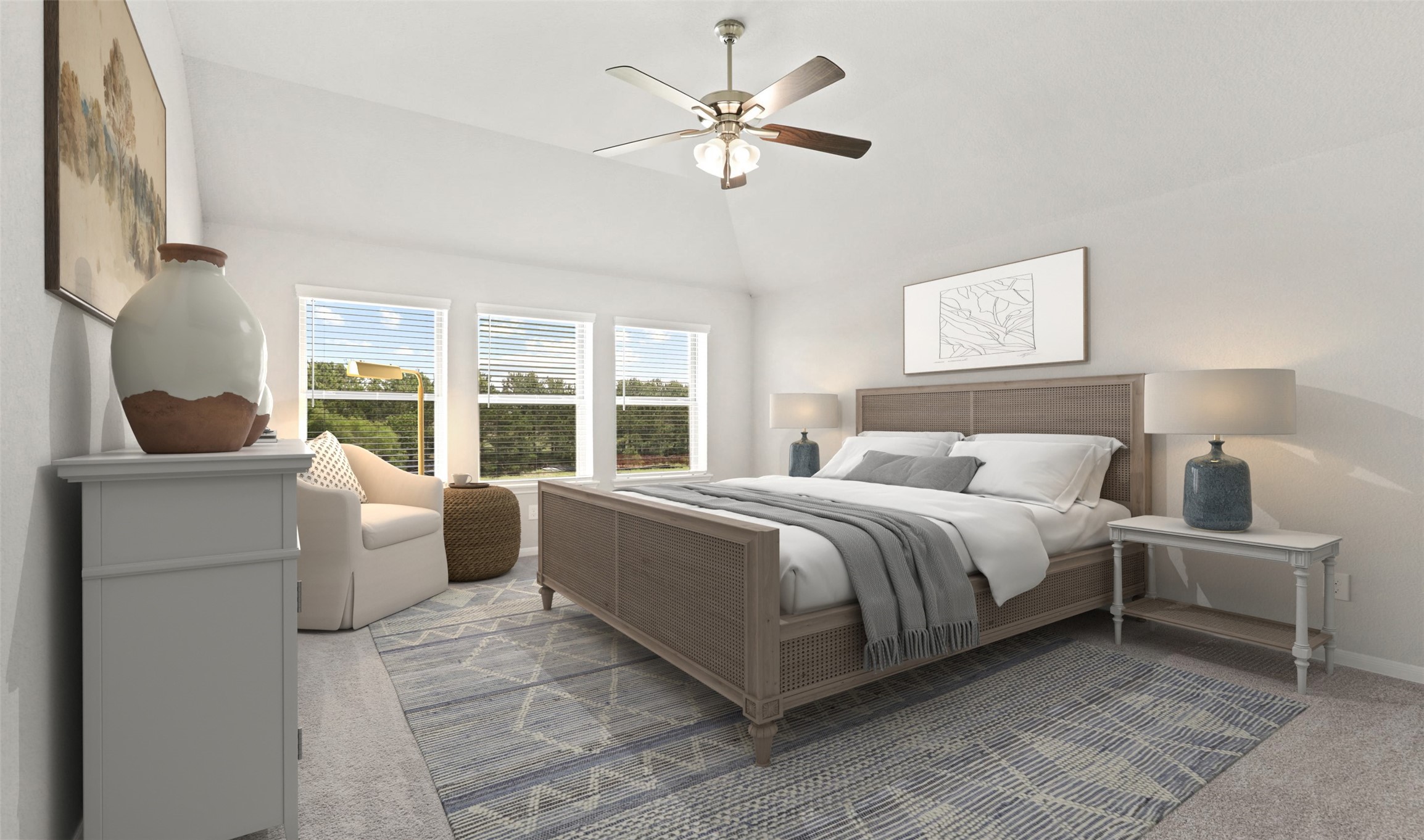 6715 Allens Landing Needville, TX 77461 - Photo 30 of 40 a bed room with a bed and a large window