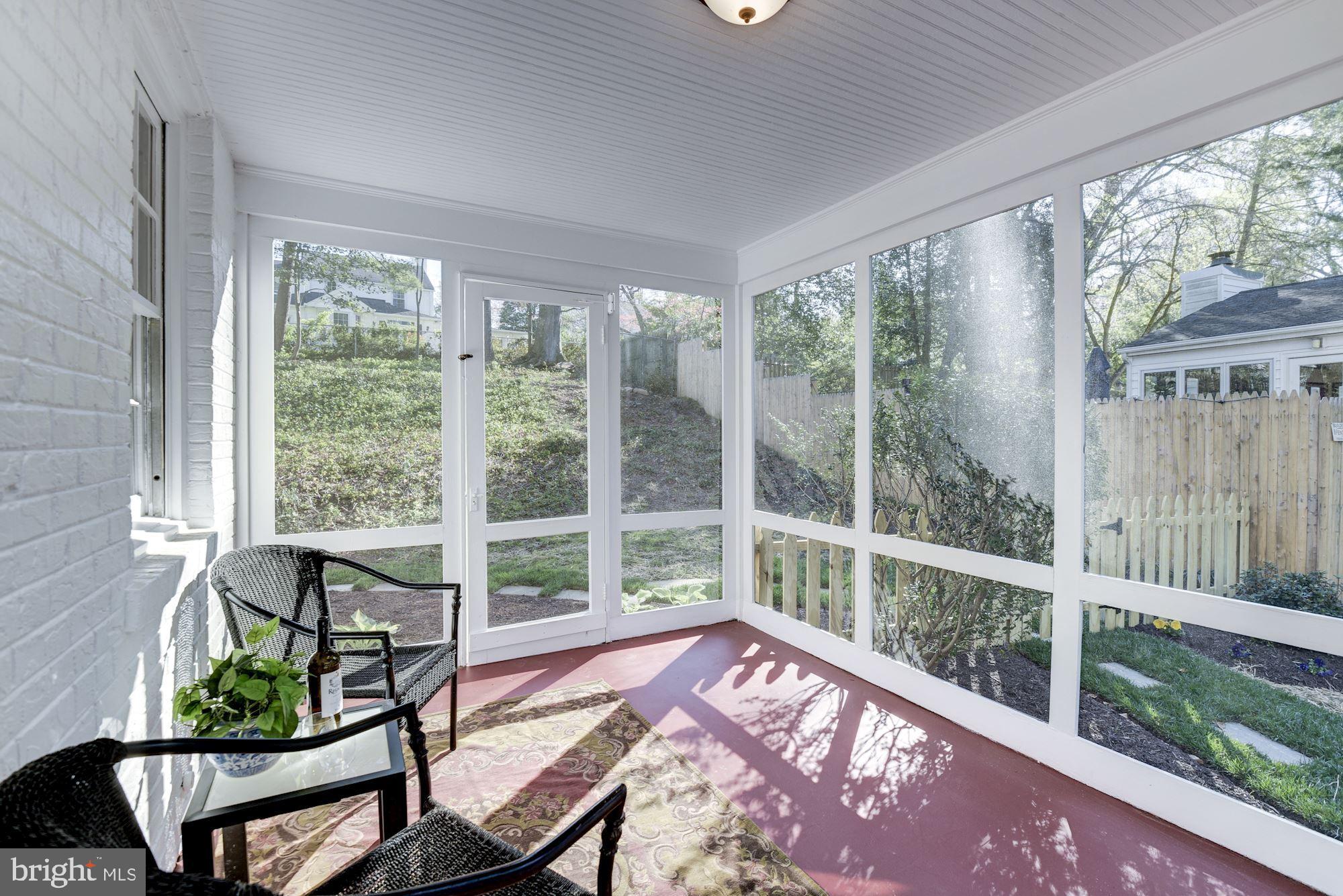 5909 Gloster Road Bethesda, MD 20816 - Photo 17 of 39 Screen enclosed porch