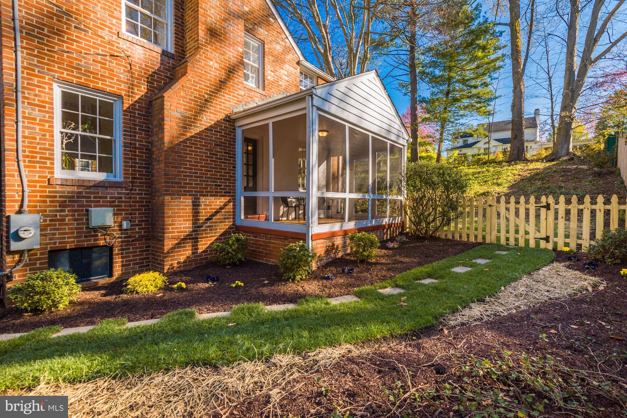 5909 Gloster Road Bethesda, MD 20816 - Photo 35 of 39 Side of house with screened in porch
