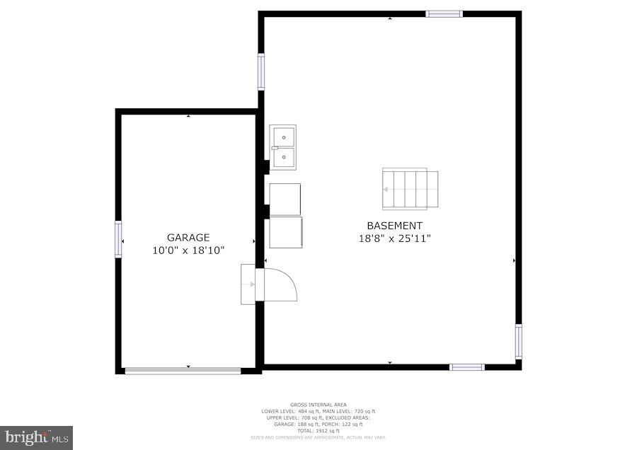 5909 Gloster Road Bethesda, MD 20816 - Photo 37 of 39 Lower Level Floor Plan