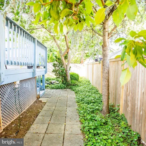 a backyard of a house