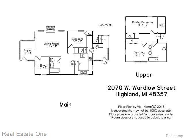 2070 West Wardlow Road Highland, MI 48357 - Photo 45 of 46 plan_floorhc.jpg