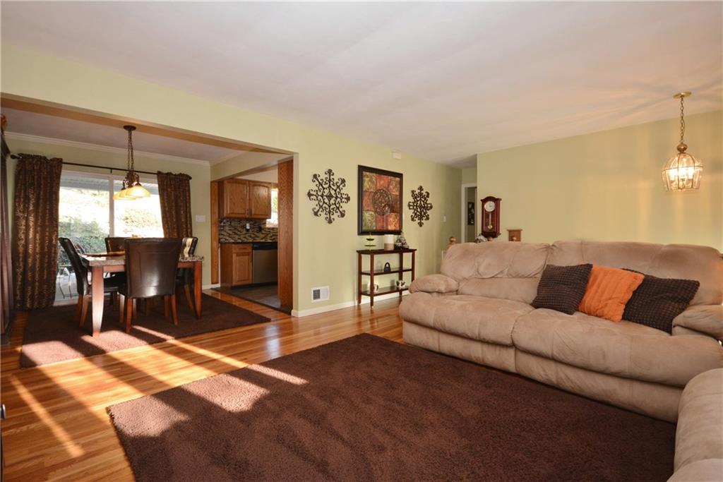 1346 Cathell Road Baldwin, PA 15236 - Photo 5 of 25 OPEN living room to dining room & kitchen, very nice flow for entertaining and just hanging out