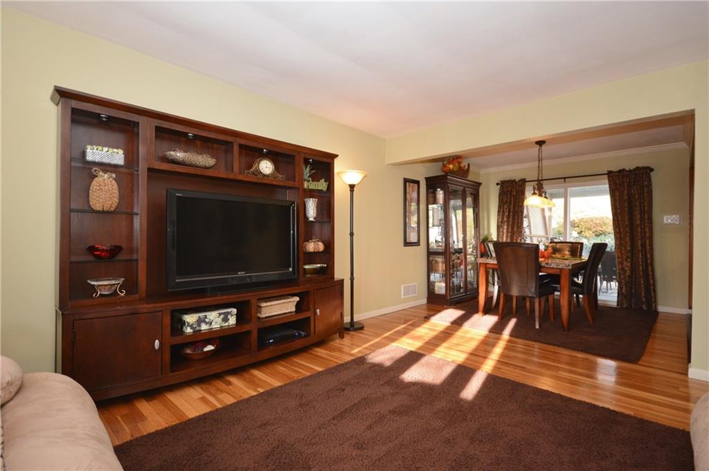 1346 Cathell Road Baldwin, PA 15236 - Photo 6 of 25 Living room has gleaming hardwood floors~