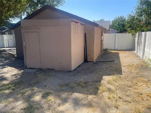 a backyard of a house