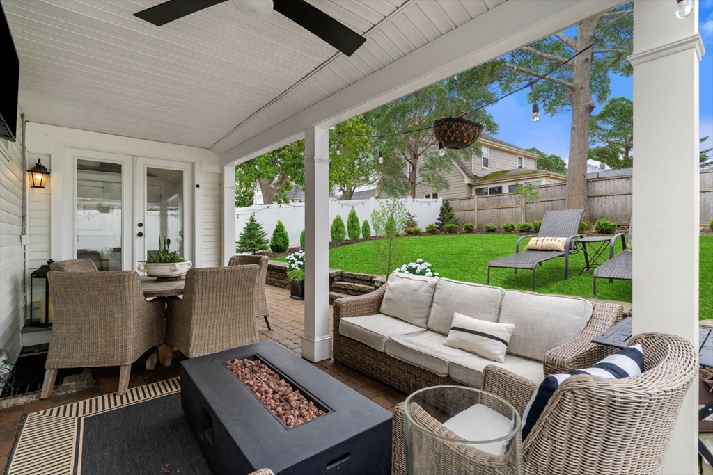 194 Merrymount Road Quincy, MA 02169 - Photo 12 of 32 a living room with furniture and a yard