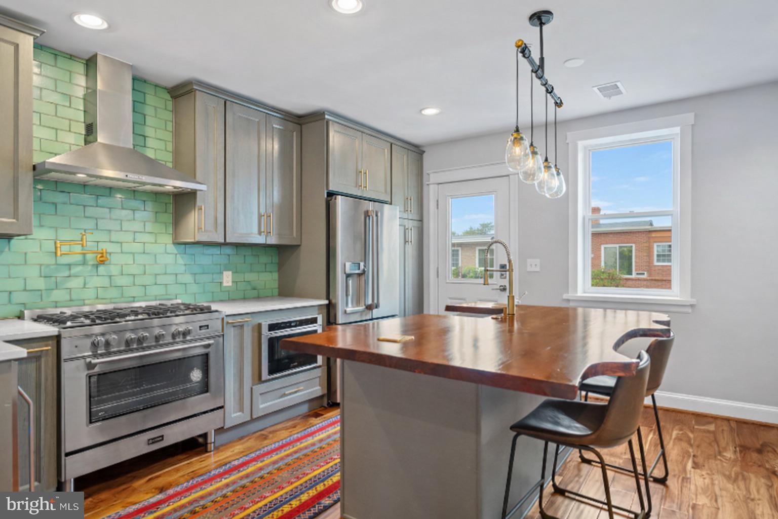 30 T Street Northeast, Unit 2 Washington, DC 20002 - Photo 2 of 34 stunning kitchen with live edge countertop