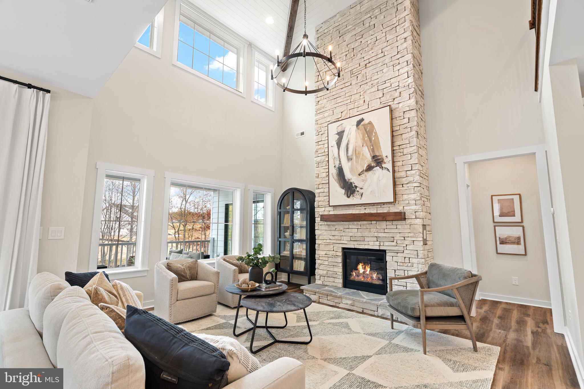 707007728 Hook Road, Unit SAVANNAH Westminster, MD 21157 - Photo 5 of 18 a living room with furniture a window and a fireplace