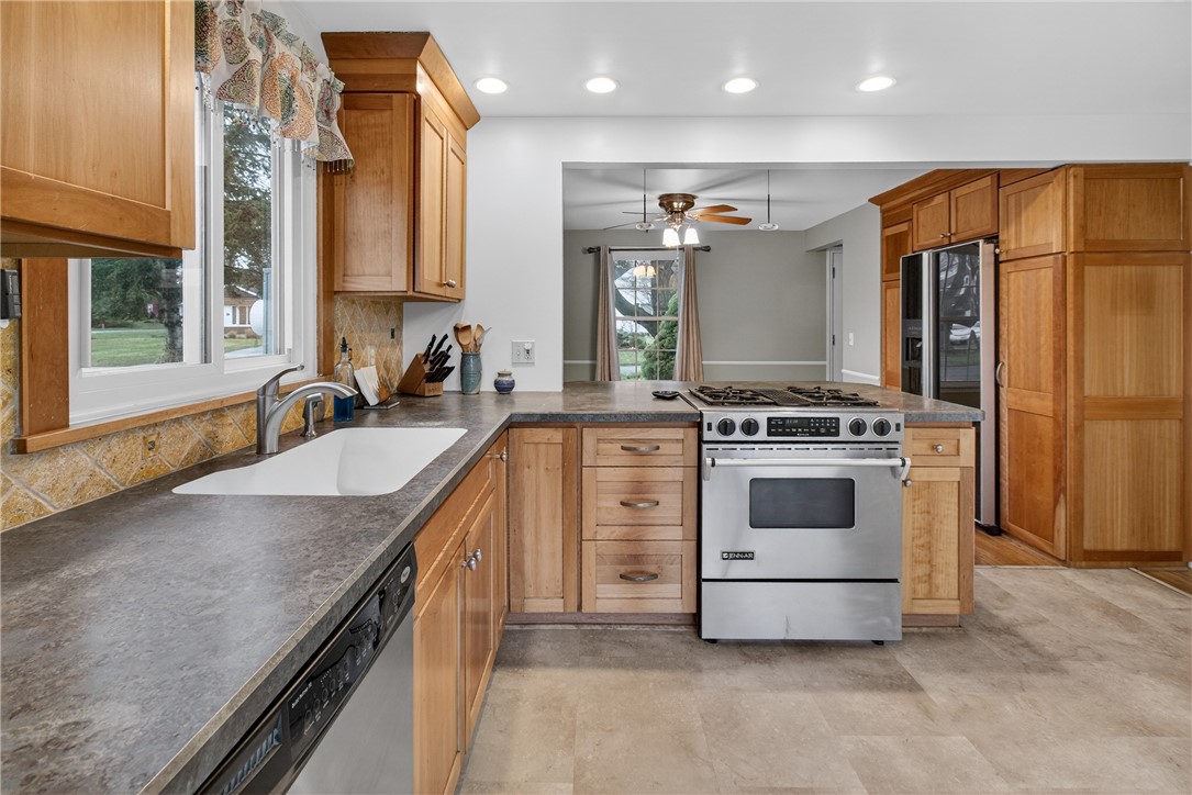60 Hilltop Road Greece, NY 14616 - Photo 5 of 39 Updated kitchen with plentiful cabinets