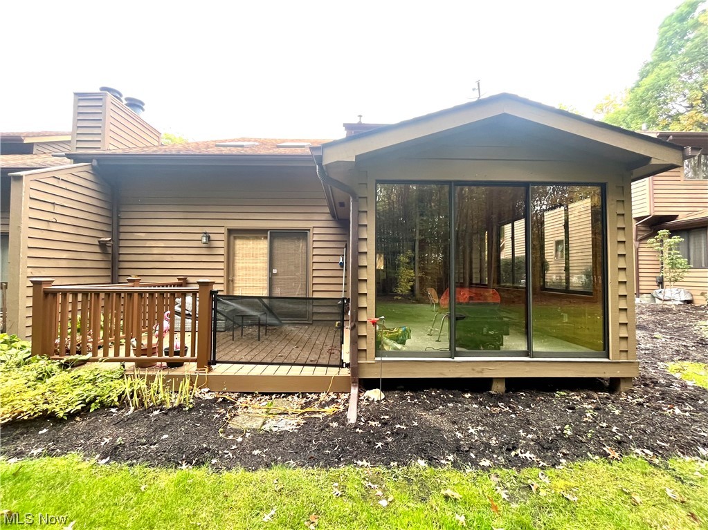 9118 Inverrary Warren, OH 44484 - Photo 21 of 22 Back of house with a wooden deck