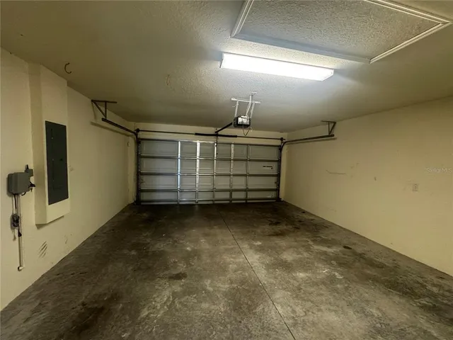 a view of a garage