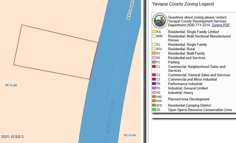 25682 St Joseph Road, Unit 480 Paulden, AZ 86334 - Photo 30 of 30 Zoning RCU-2A