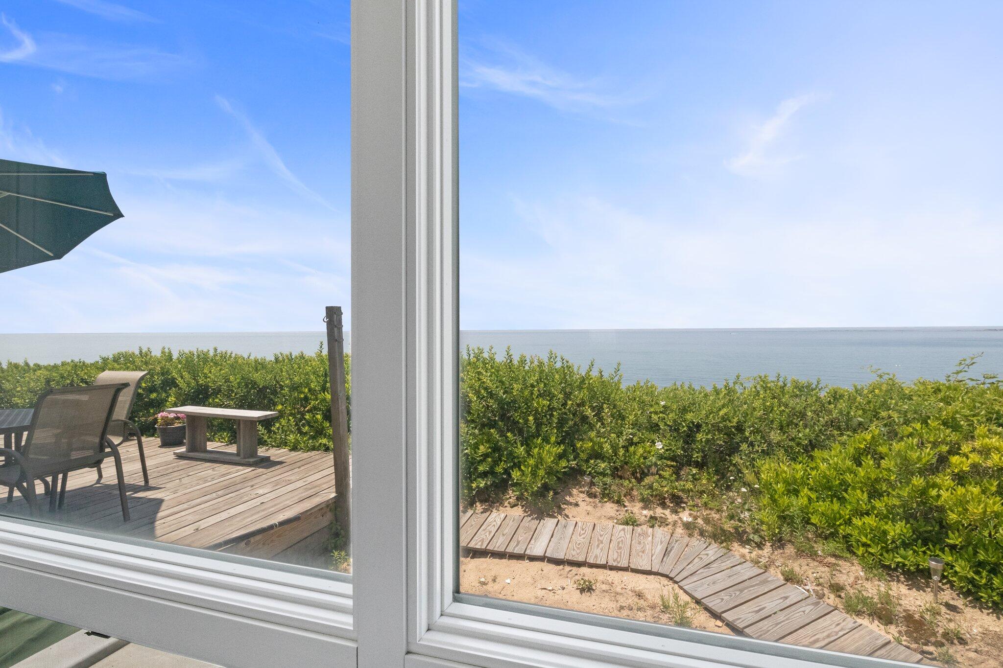 4 Bay View Path Truro, MA 02666 - Photo 22 of 71 a view of a balcony with lake view and mountain view