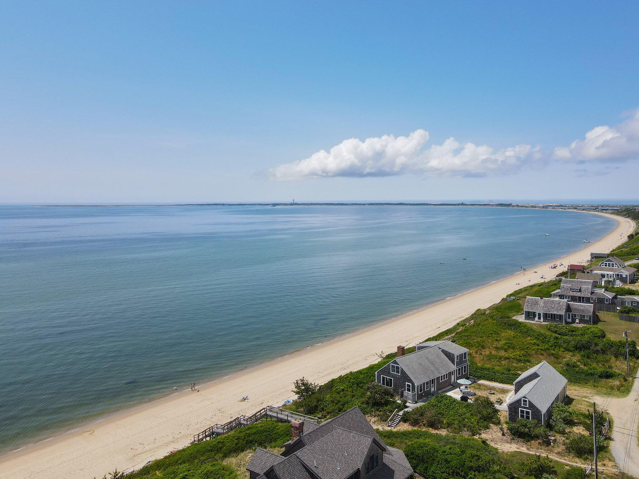4 Bay View Path Truro, MA 02666 - Photo 62 of 71 a view of a lake from a balcony