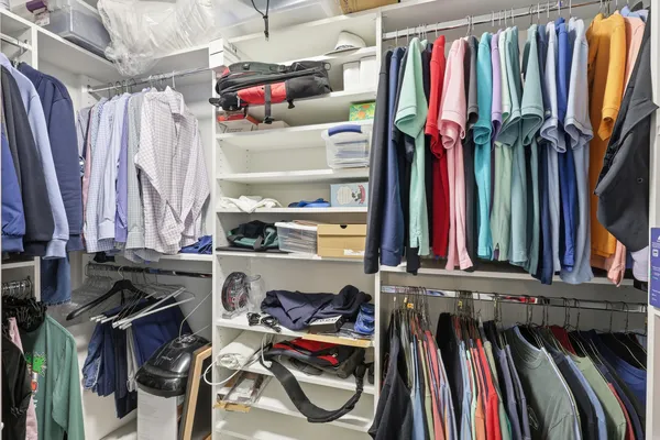 a view of balcony with furniture