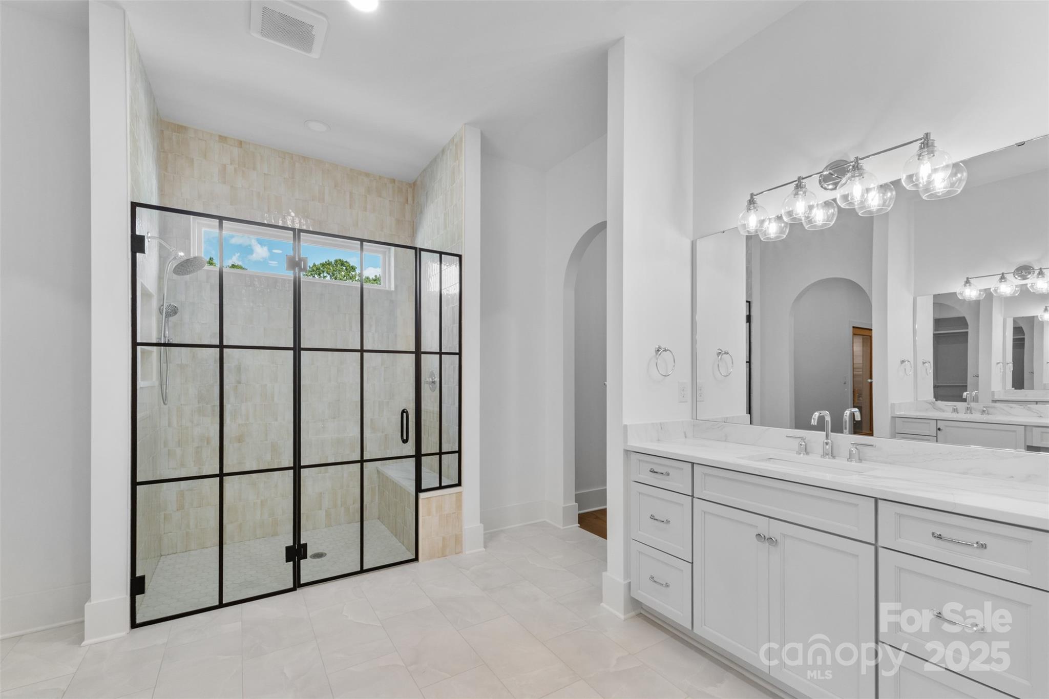 2296 Bridgewater Road, Unit 2 Rock Hill, SC 29730 - Photo 14 of 31 a bathroom with a double vanity sink mirror and shower