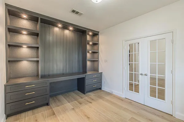 a view of an empty room
