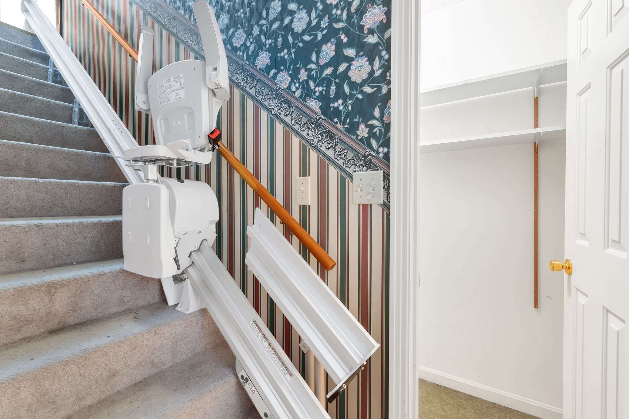 11075 Old Lebanon Road Murfreesboro, TN 37129 - Photo 31 of 44 a view of staircase with wooden floor and white walls