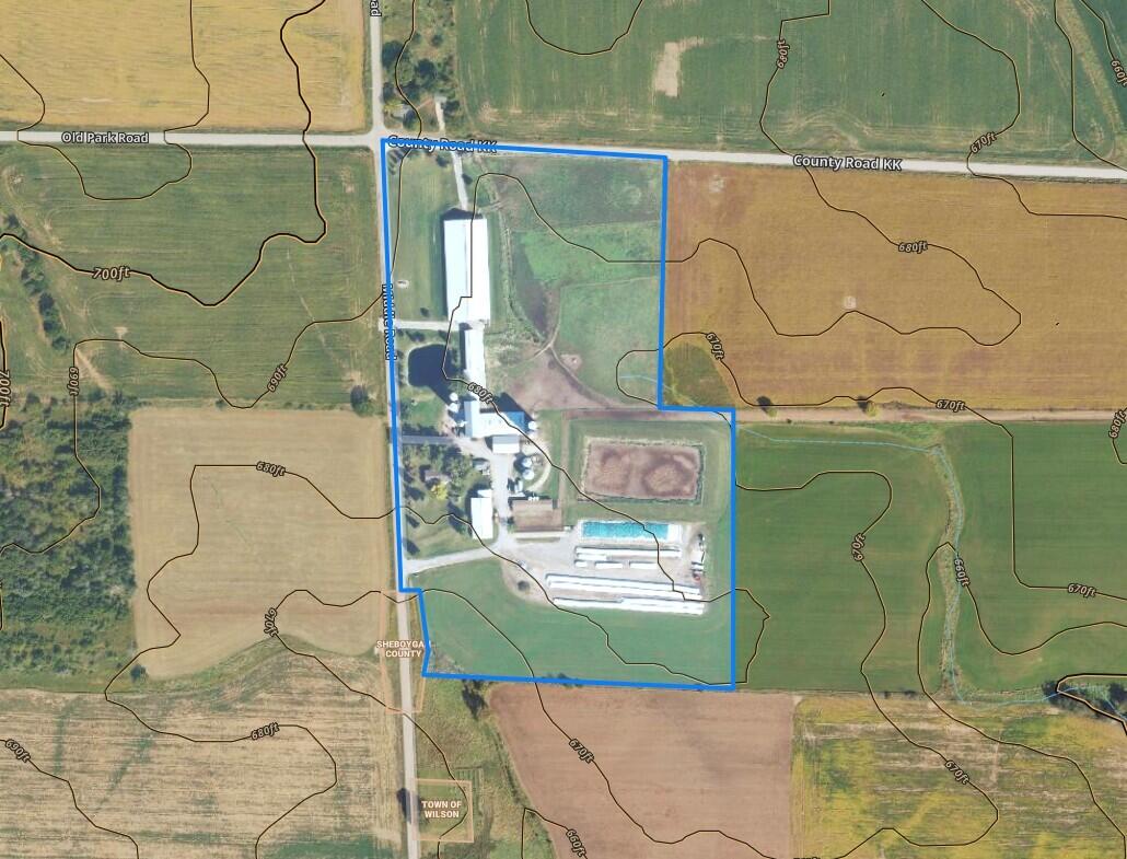 8223 Middle Road Oostburg, WI 53070 - Photo 2 of 74 Close aerial