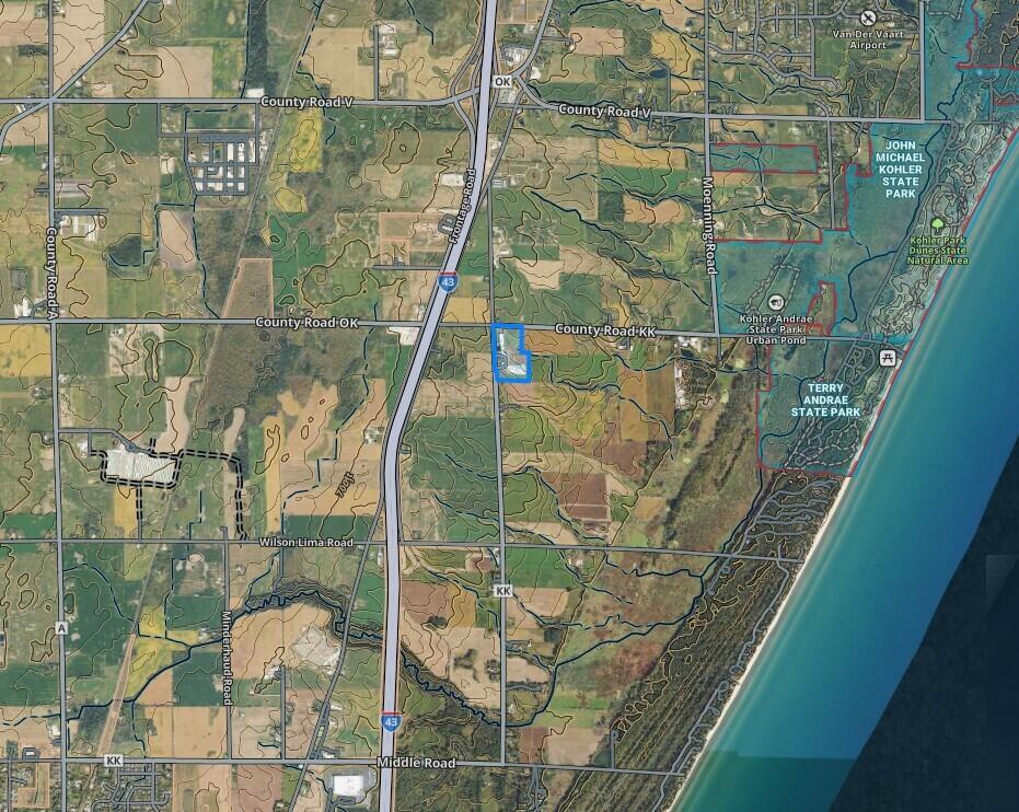 8223 Middle Road Oostburg, WI 53070 - Photo 74 of 74 Wide aerial