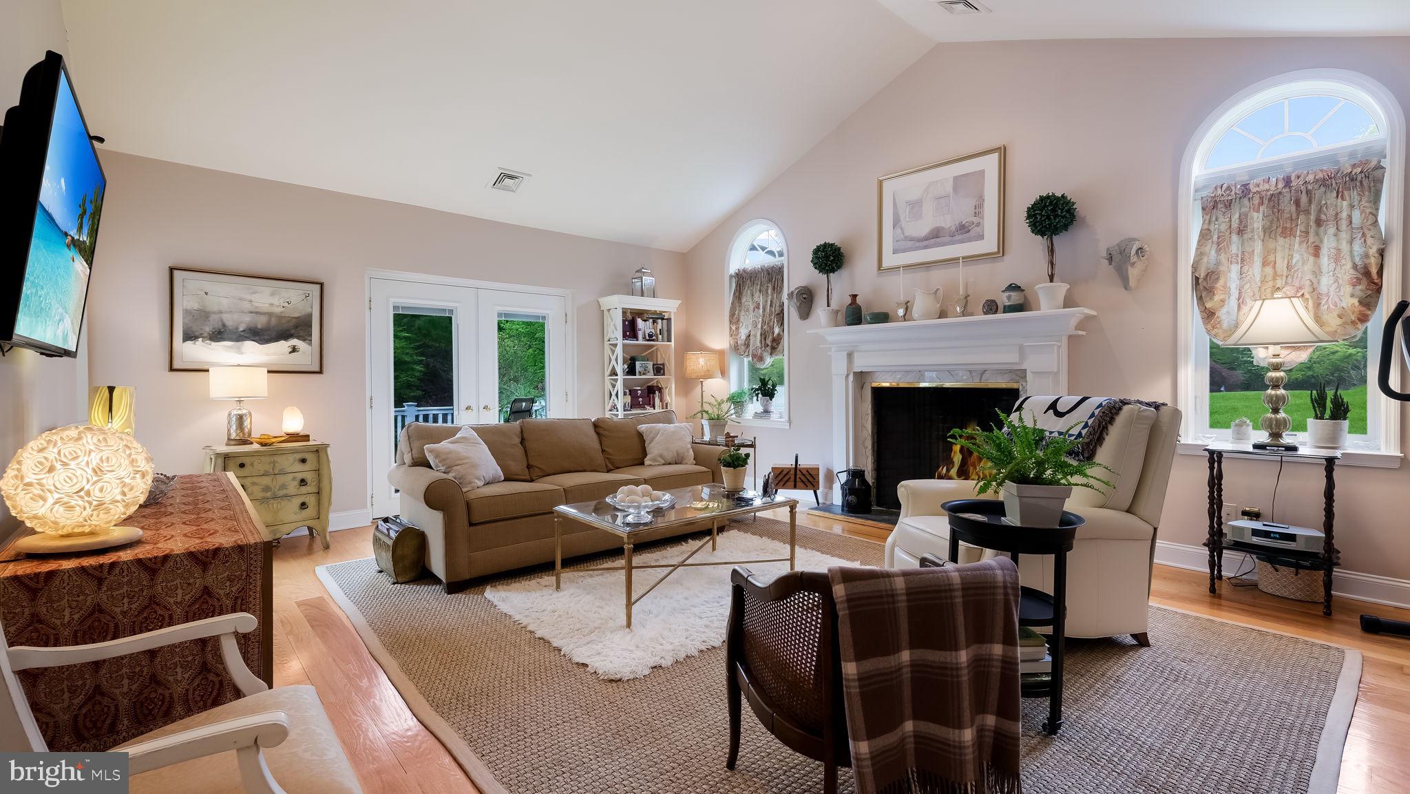 235 Painter Road Media, PA 19063 - Photo 16 of 59 Living room with vaulted ceiling
