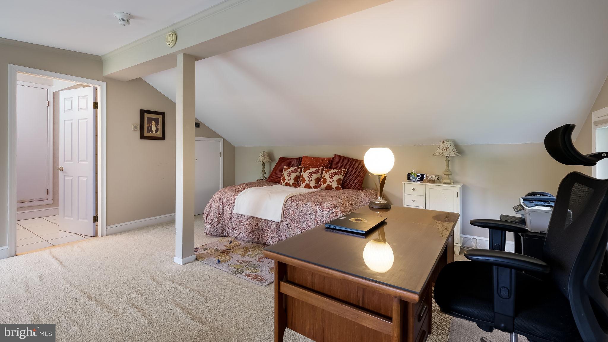 235 Painter Road Media, PA 19063 - Photo 41 of 59 Upper level bedroom with vaulted ceiling