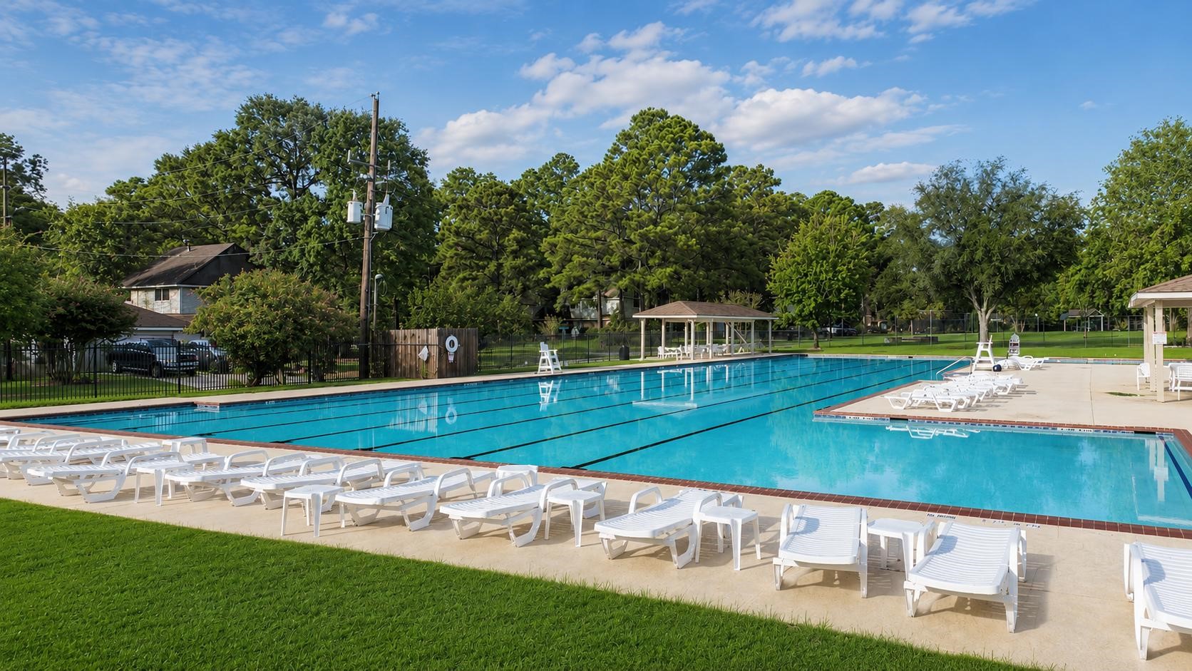 6511 Castle Pine Lane Spring, TX 77379 - Photo 35 of 49 Resort-style neighborhood pool area offering the perfect place to cool off.