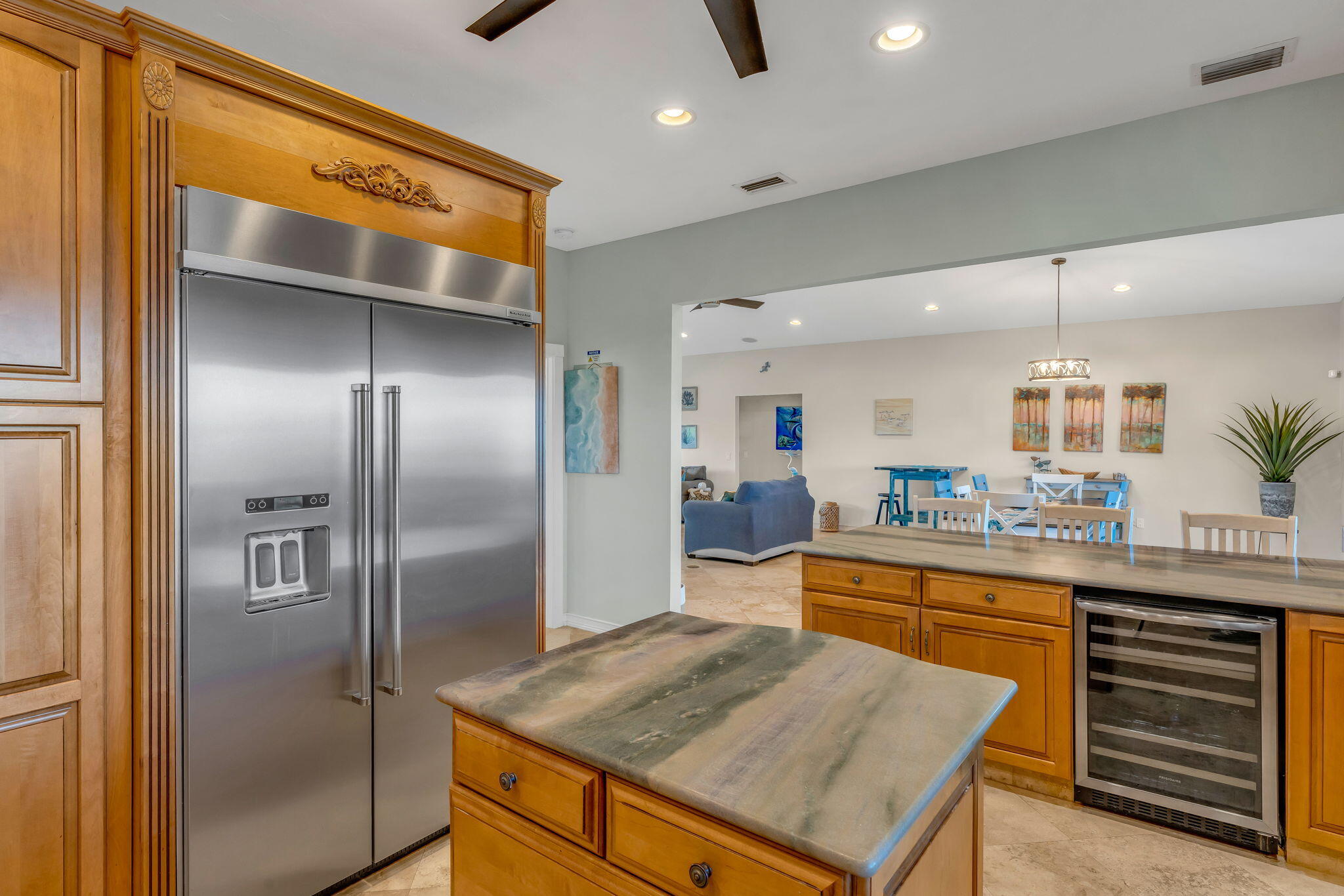 151 Ave G Marathon, FL 33050 - Photo 28 of 56 a kitchen with stainless steel appliances granite countertop a refrigerator and a sink