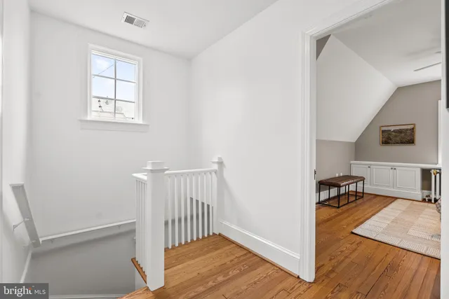 a view of livingroom with furniture and wooden floor