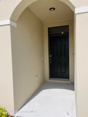 a view of front door