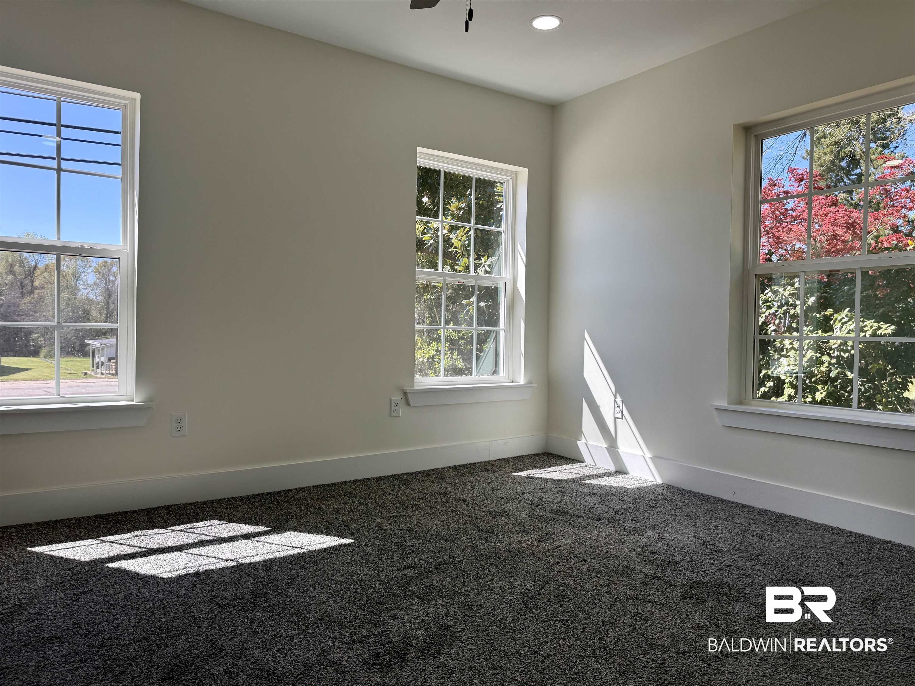 613 Forrest Avenue Brewton, AL 36426 - Photo 17 of 22 Empty room with carpet flooring, ceiling fan, and recessed lighting