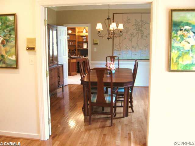 5841 Deep Forest Road Chester, VA 23831 - Photo 4 of 12 a view of a dining room with furniture and wooden floor