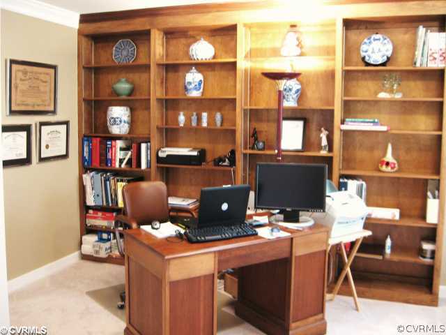 5841 Deep Forest Road Chester, VA 23831 - Photo 5 of 12 a work place with computer on table and chair