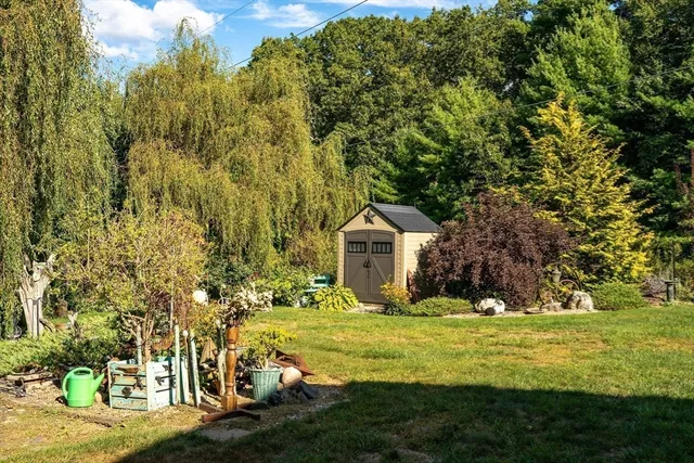 a house with trees in front of it