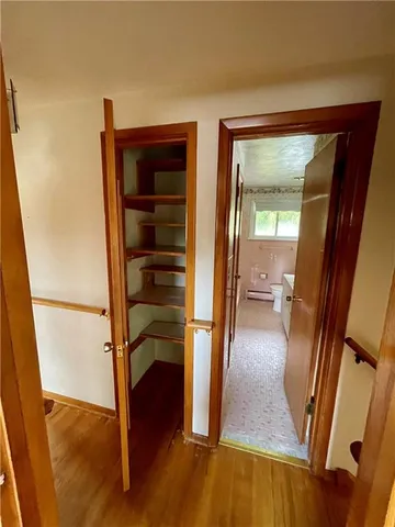 wooden floor in a gallery