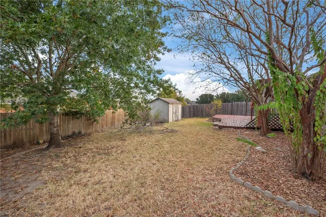 a backyard of a house